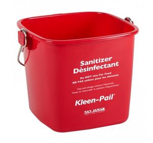 KLEEN PAIL 6 QUART RED   12EA