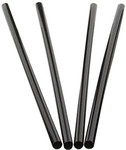 JUMBO STRAW UNWRAPPED BLACK (10/250) BS510L