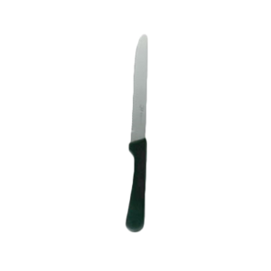 SKP-RSK8 STEAK KNIFE BLACK PLASTIC HANDLE ROUND TIP