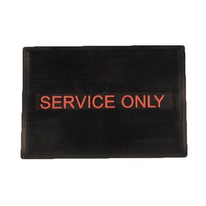 SM1218 BAR MAT 12X18 "SERVICE ONLY" BLACK