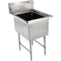 SINK 1 COMPT NDB 18 X 18 X 14DP  23"L SS NSF