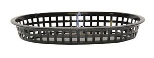 BLACK PLATTER BASKET 10.5X7X1.5 (3DZ/CS)