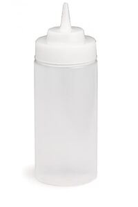 TC11663C SQUEEZE BOTTLE 16OZ WIDE MOUTH CLEAR (2DZ/CS) CONE TIP