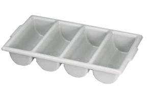 TC1524G CUTLERY BIN GRAY  4 COMPARTMENT PK:12