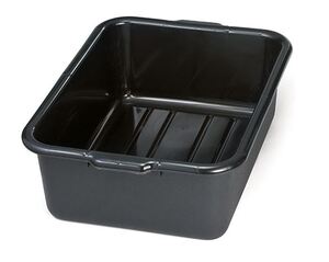 TOTE BOX BLACK 21 1/2 X 15 3/4 X 7 DEEP   12EA