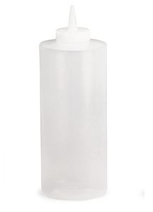 TC32C SQUEEZE BOTTLE 32OZ CLEAR 1DZ/CS