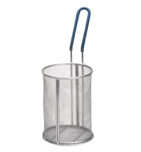 PASTA BASKET 5.25"DIA 7"H STAINLESS SCREEN MESH COATED HANDLE