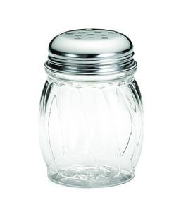 6OZ PLASTIC CHEESE SHAKER PERFORATED TOP   2DZ/CS