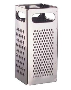 GRATER DRIPCUT 4 SIDE S/S 4"X9