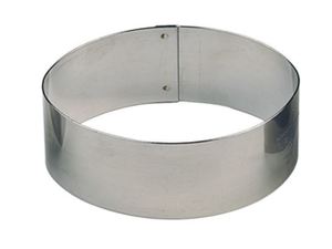 PASTRY RINGS 3"DIAMETER X1 1/8"HEIGHT S/S  (PACK OF 6 EACH)