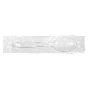 WRAPPED TEASPOON WHITE HEAVY (1M/)